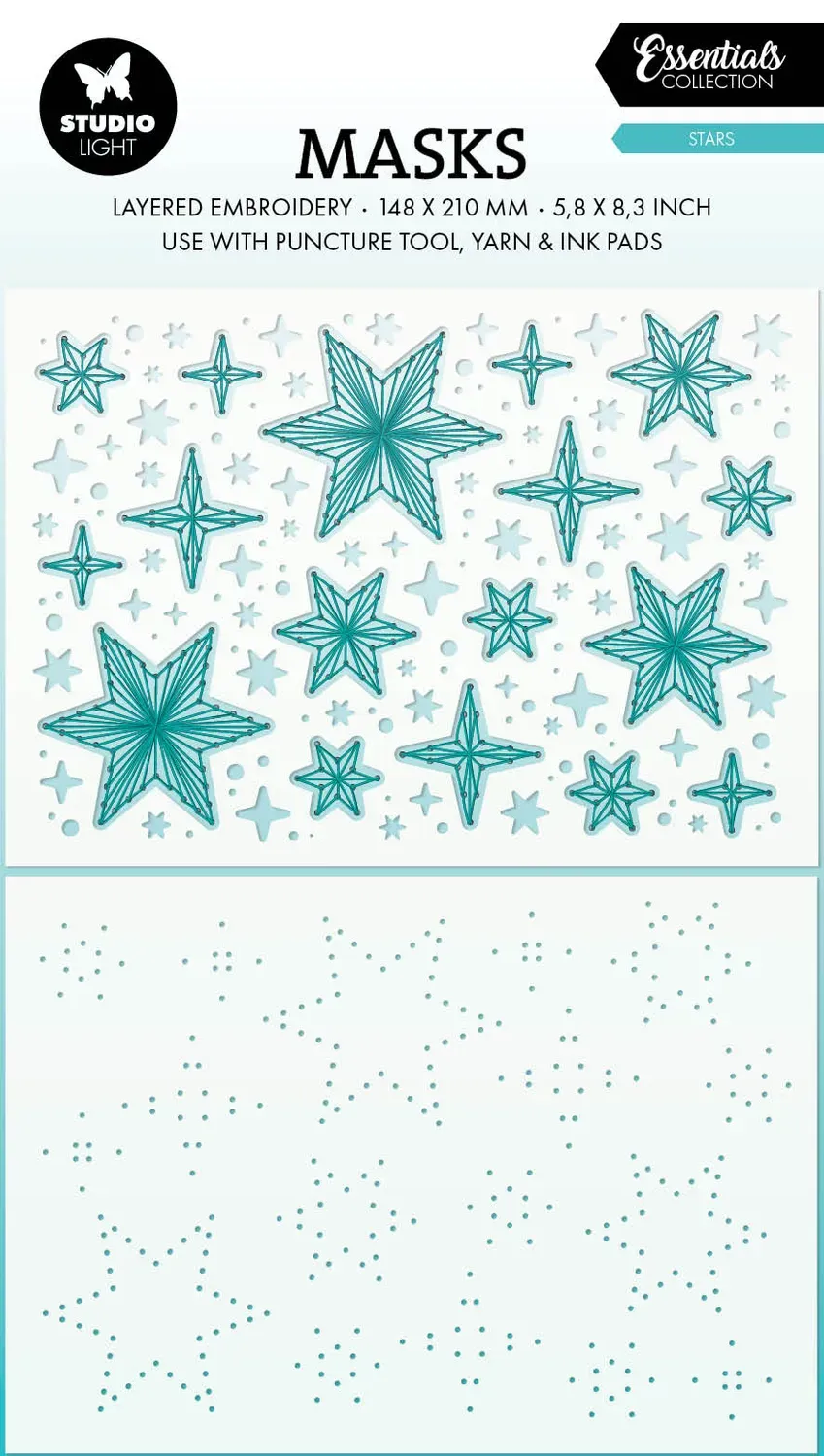 Studio Light Essentials Maske Puncture Stars 148x210 mm