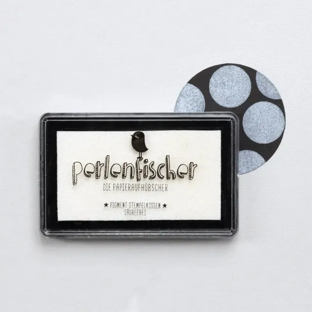 Perlenfischer Snow Stempelkissen groß weiß Pigment