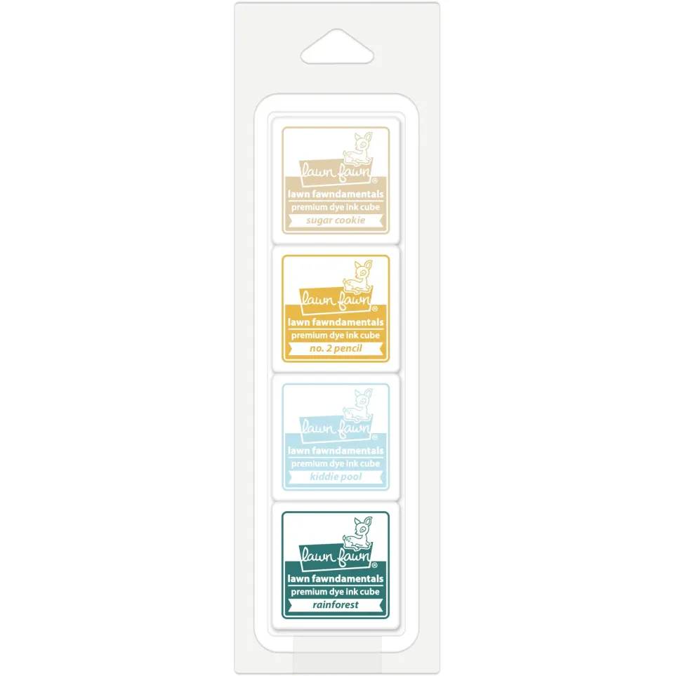 Lawn Fawn Sandy Shore Ink Cube Stempelkissen 4er Mini