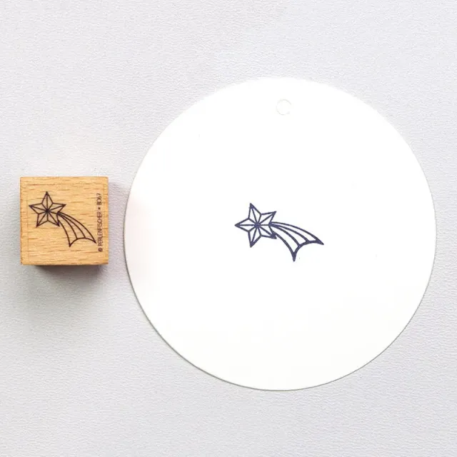 Perlenfischer Sternschnuppe Stempel 15x17 mm Weihnachten