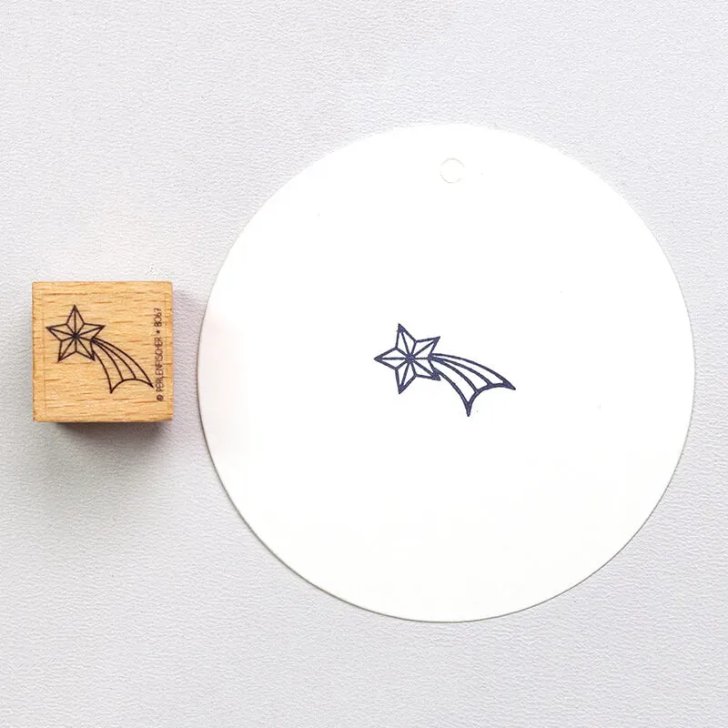 Perlenfischer Sternschnuppe Stempel 15x17 mm Weihnachten