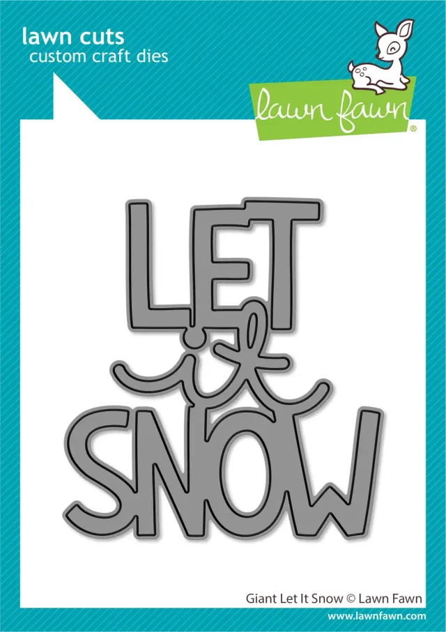 Lawn Fawn Lawn Cuts Giant Let It Snow Stanzschablone Schriftzug