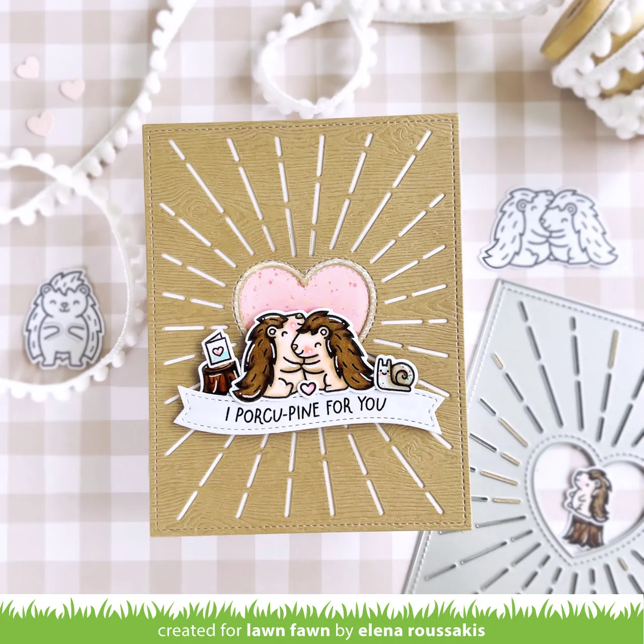 Lawn Fawn Radiant Heart Backdrop LF3320 Stanzen