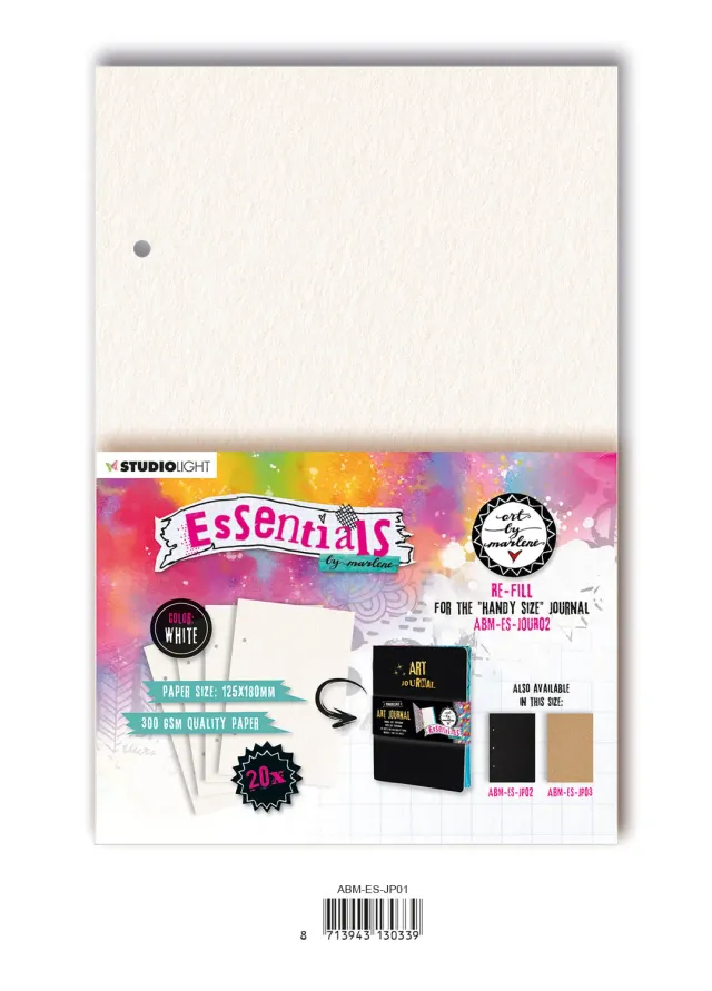 Art by Marlene Essentials Journal Pages Weiß 20 Blatt