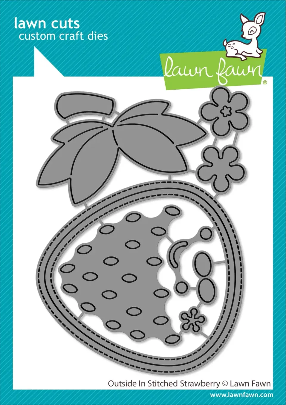 Lawn Fawn Outside In Stitched Strawberry LF2808 Stanze