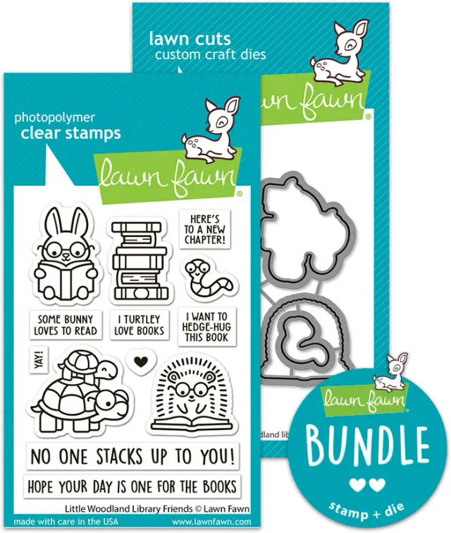 Lawn Fawn Little Woodland Library Friends Bundle Stempel