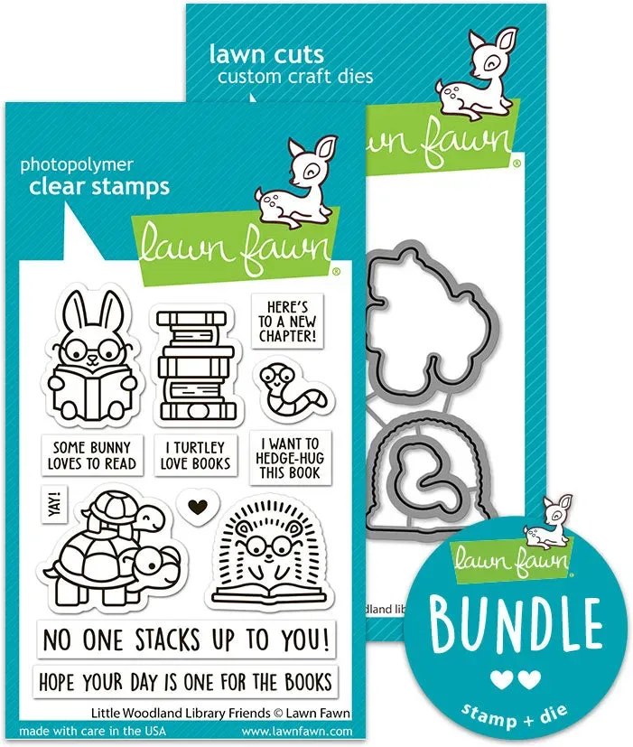 Lawn Fawn Little Woodland Library Friends Bundle Stempel