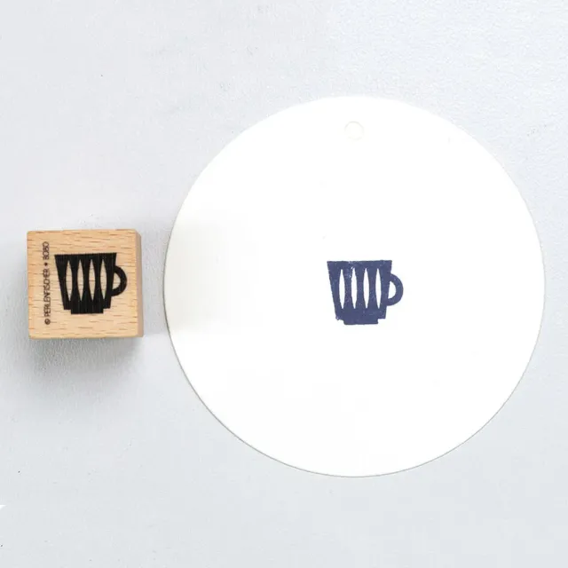 Perlenfischer Tasse Stempel 13x14 mm Küche