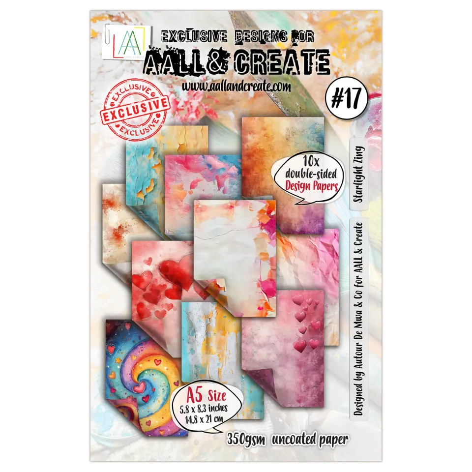 AALL and Create #17 Starlight Zing Designpapier A5