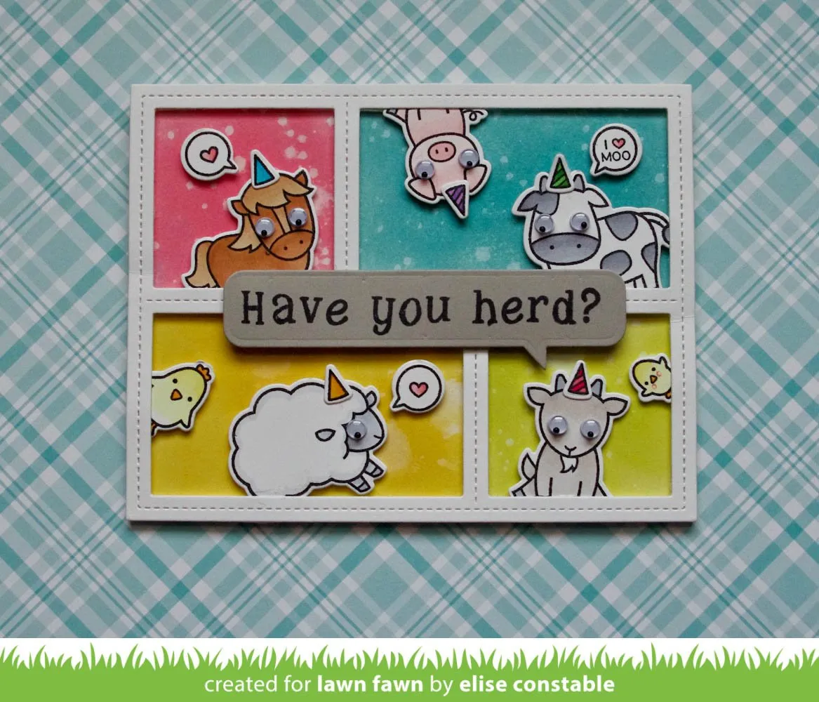 Lawn Fawn Lawn Cuts Peekaboo Backdrop Stanzschablone interaktiv