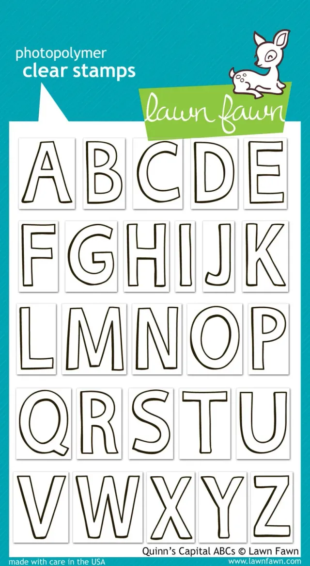 Lawn Fawn LF509 Stempelset Quinn's Capital ABCs 26-tlg