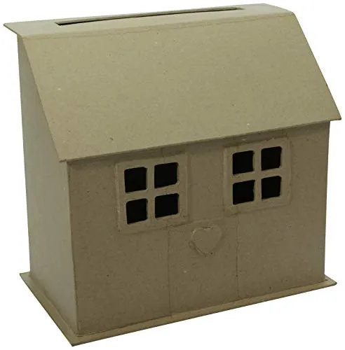 Décopatch EV018C Briefbox Cottage Haus Pappmaché 15x26cm