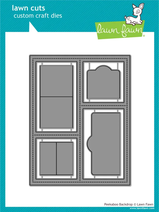 Lawn Fawn Lawn Cuts Peekaboo Backdrop Stanzschablone interaktiv