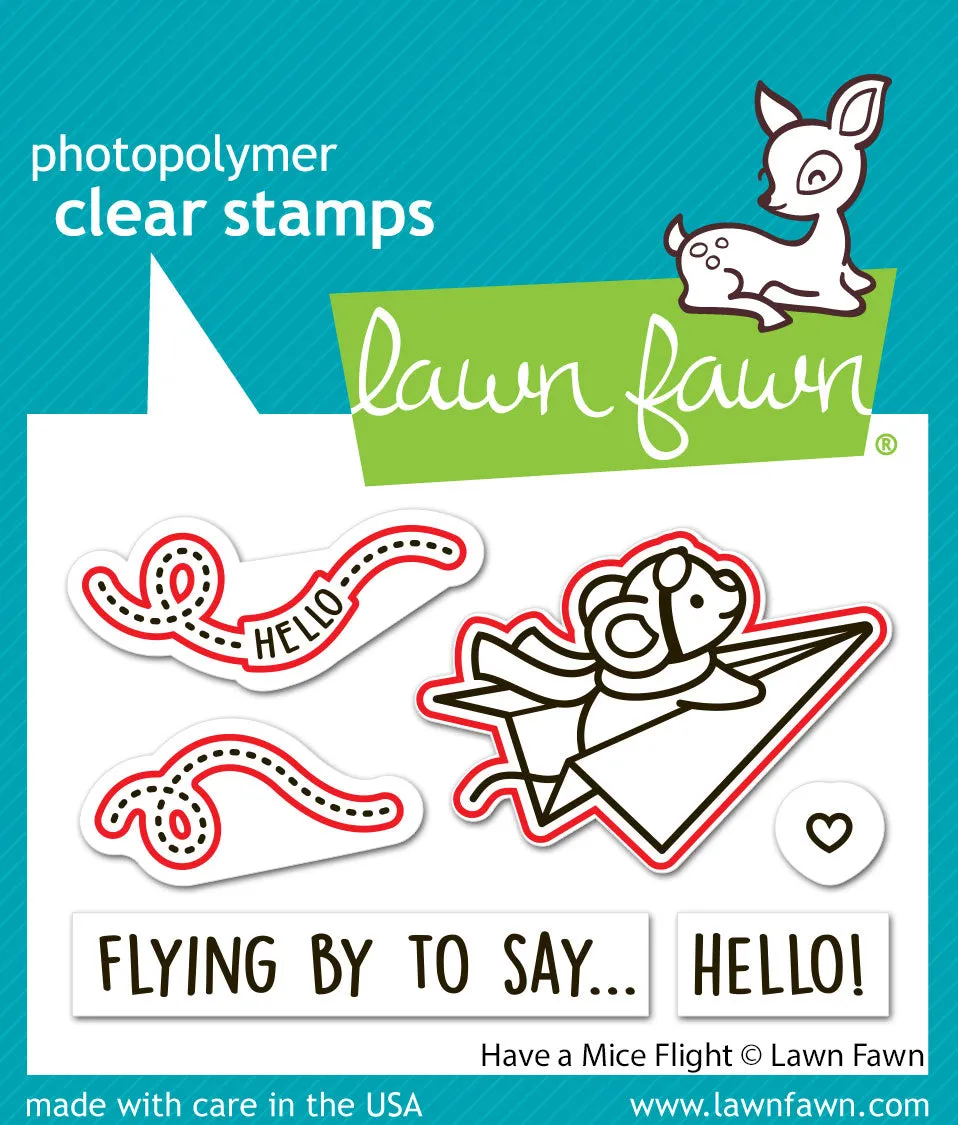 Lawn Fawn Have a Mice Flight Lawn Cuts Stanzschablonen 3-teilig
