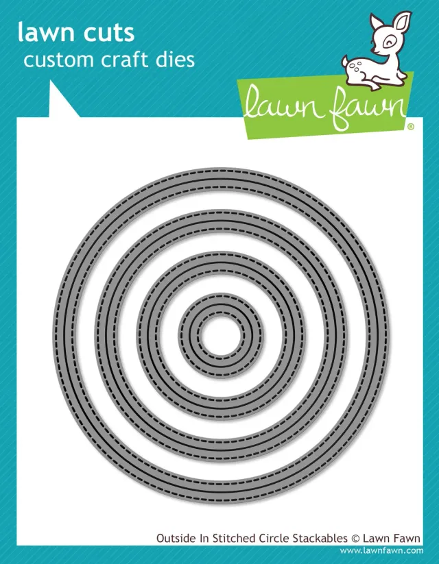 Lawn Fawn Outside In Stitched Circle Stanzen 4er Set