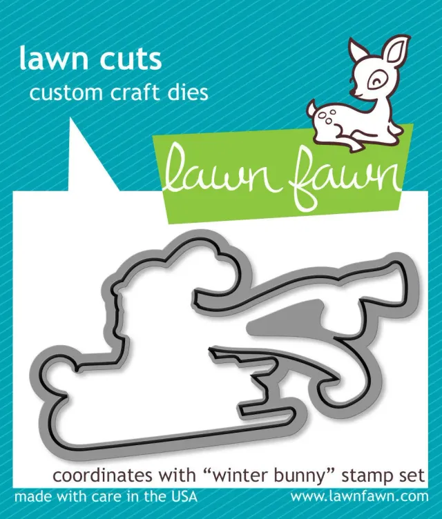 Lawn Fawn Winter Bunny Lawn Cuts Stanzen Winterhase
