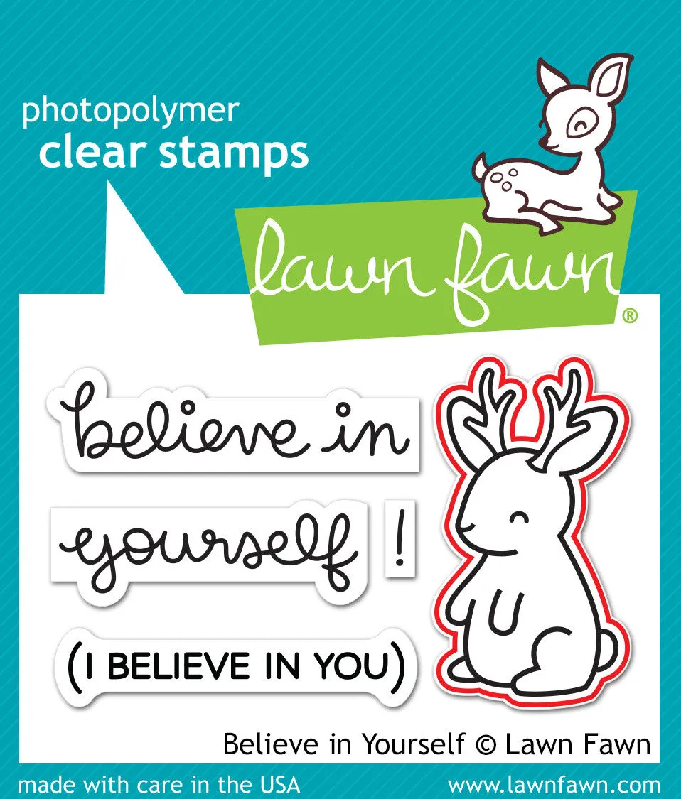 Lawn Fawn Believe In Yourself Lawn Cuts Stanzschablonen