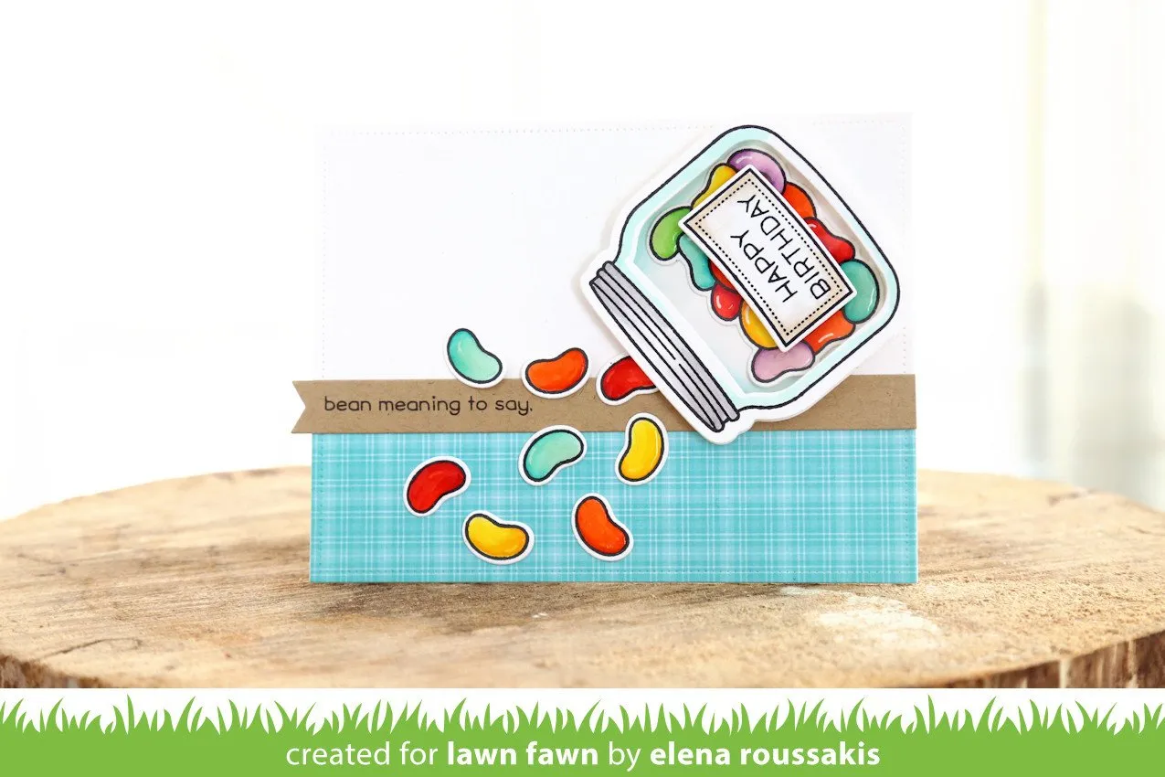 Lawn Fawn How You Bean Shaker Add-On Stanzen