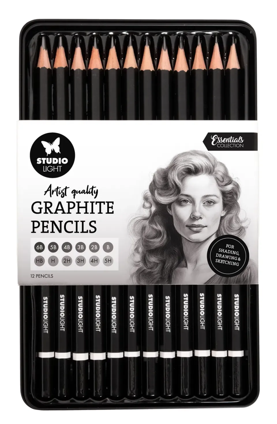 StudioLight Essentials Bleistifte Graphit 12 Stück Set