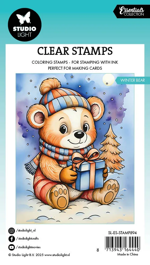 Studio Light Essentials Stempel Winter Bear 74x105 mm