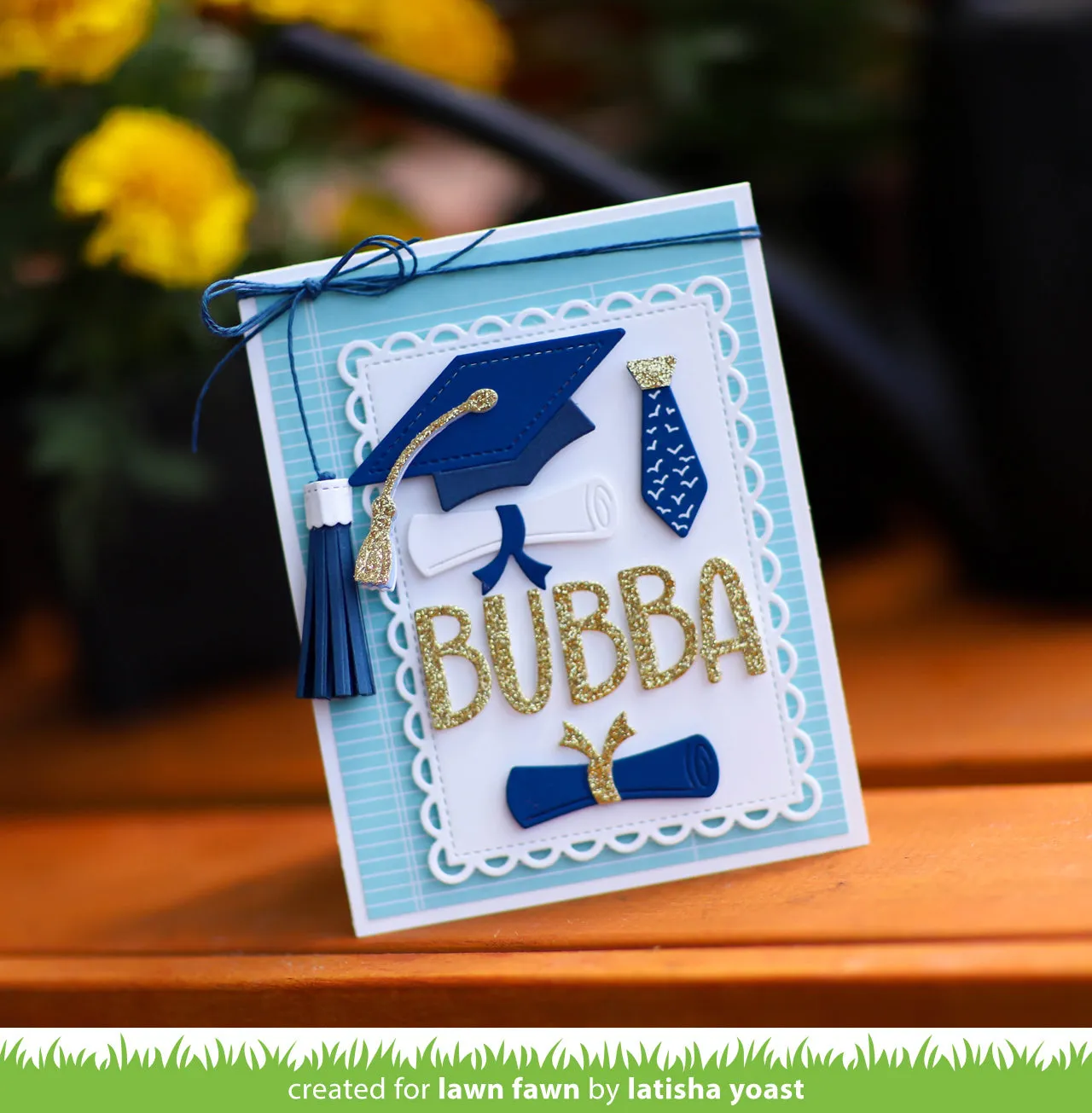 Lawn Fawn Tassel Tag Stanzschablone Quaste Anhänger