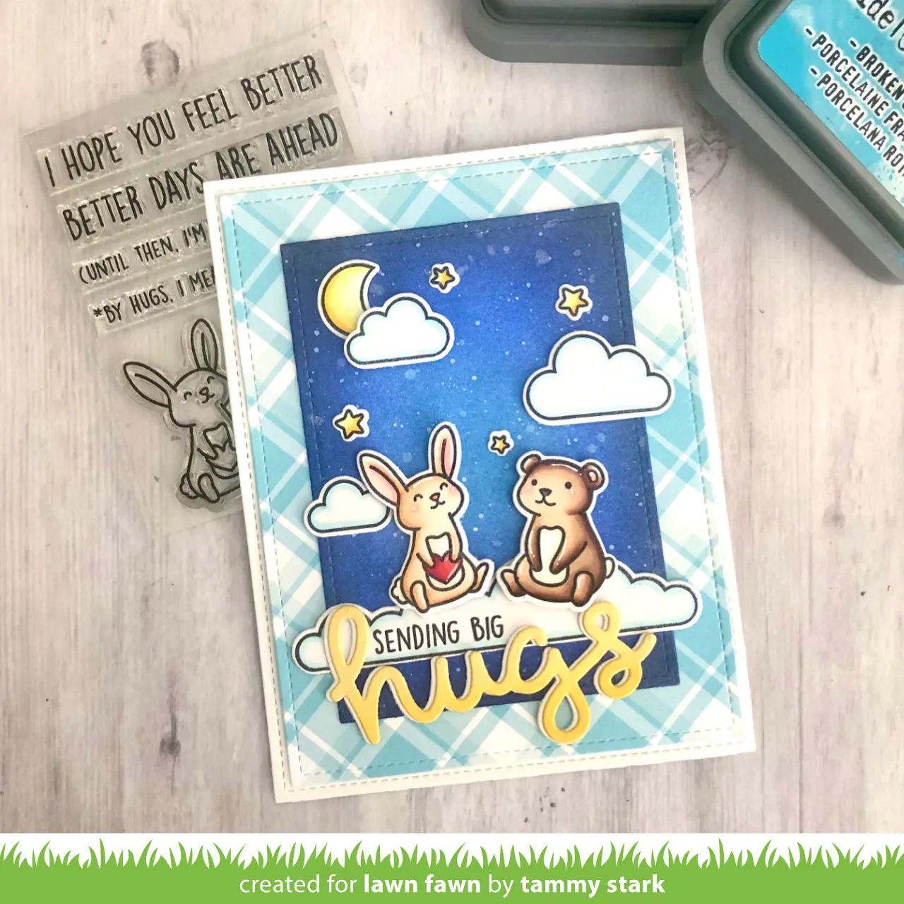 Lawn Fawn Better Days Stempelset Hase Genesung