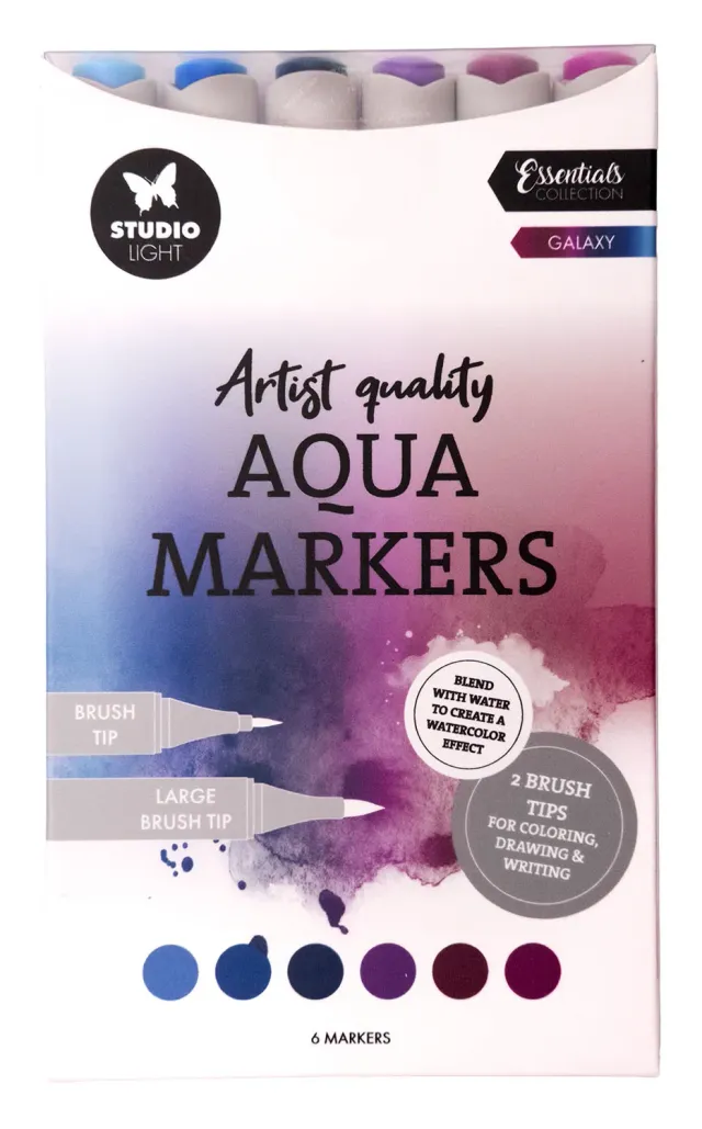 Studio Light Essentials Galaxy Aqua Marker 6 Stück Set