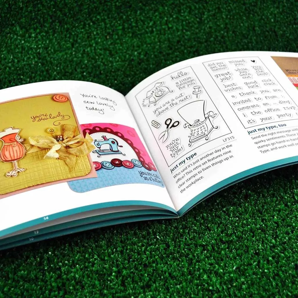 Lawn Fawn Year One Katalog Stempel-Ideenbuch 24 Seiten