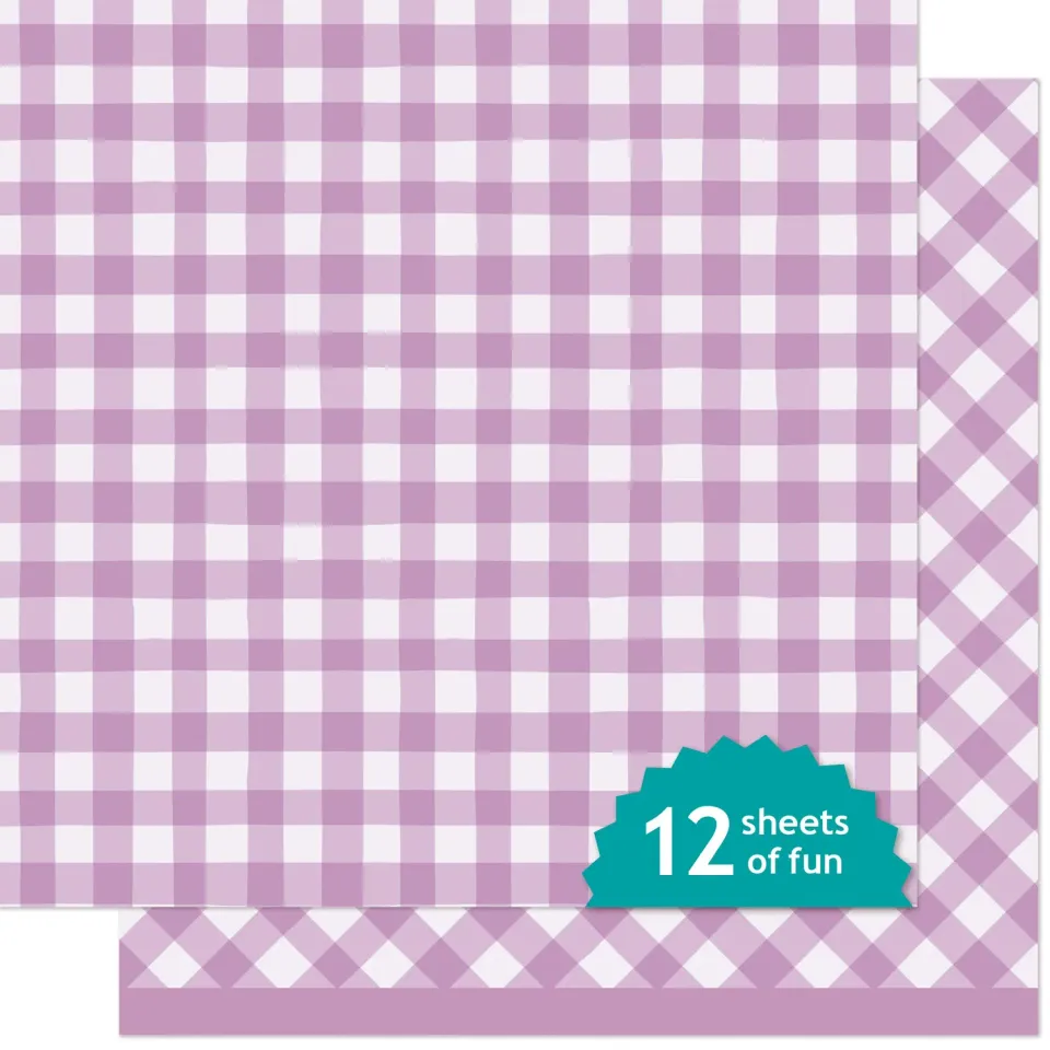 Lawn Fawn Giddy for Gingham Berries Papier 30x30