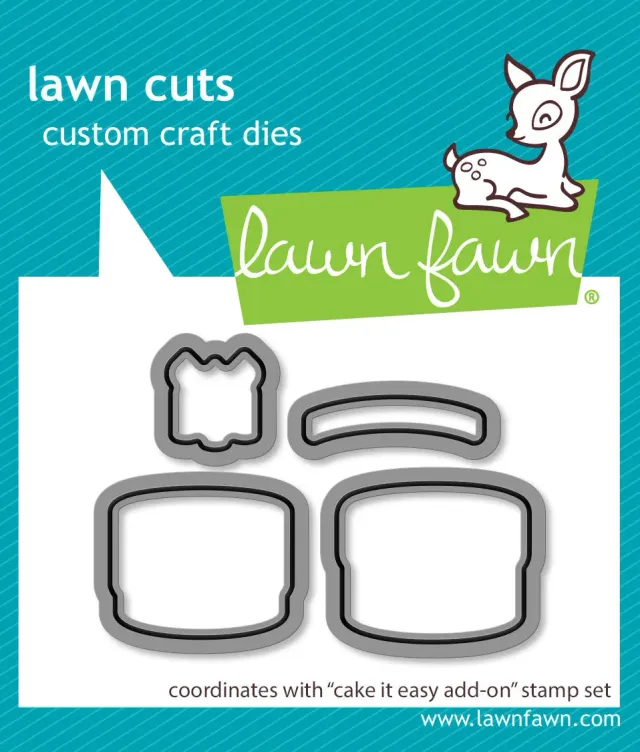 Lawn Fawn Cake It Easy Add-On Stanzen Torte 4tlg