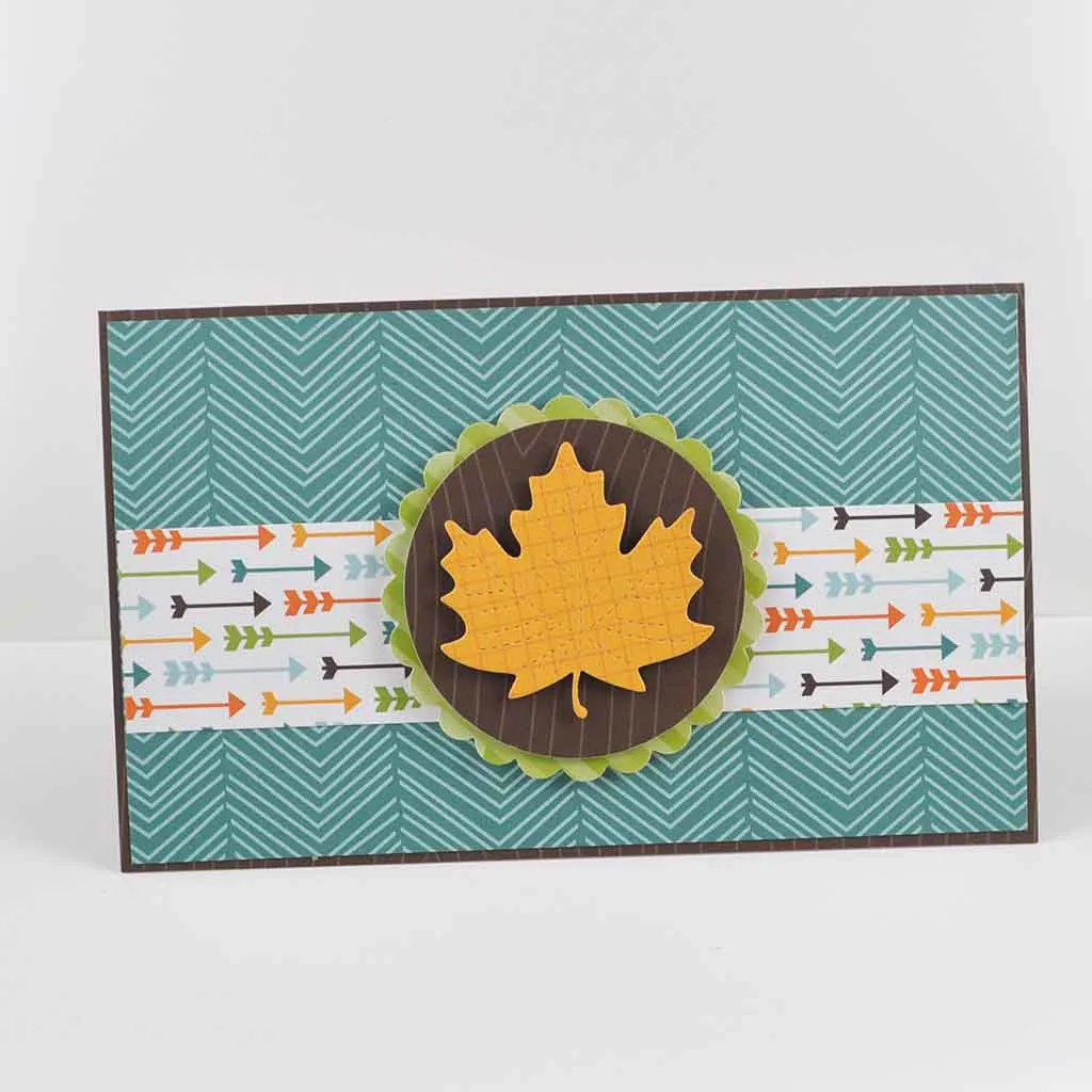 Lawn Fawn Lawn Cuts Stitched Leaves Stanzschablonen 4tlg Herbst