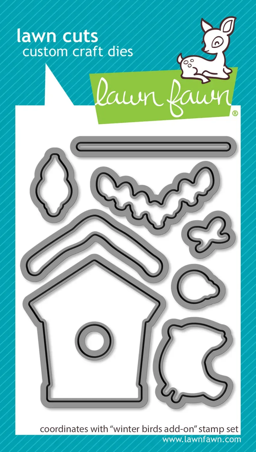 Lawn Fawn Winter Birds Add-On Stanzen 9-teilig