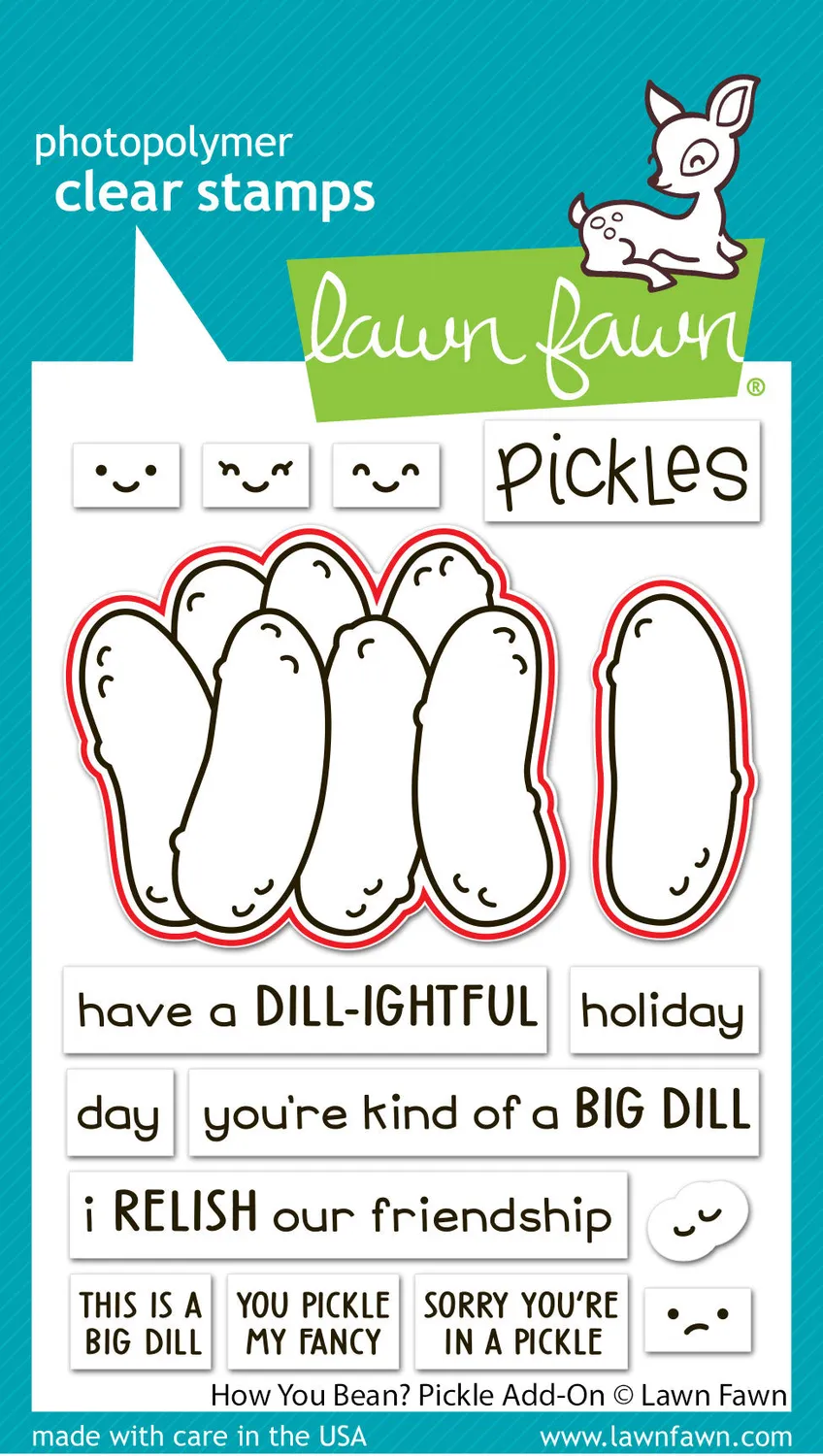 Lawn Fawn How You Bean Pickle Add-On Dies LF3908 Gurke