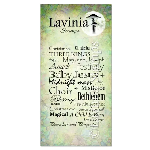 Lavinia Stamps Christmas Words Stempel Weihnachtsschrift