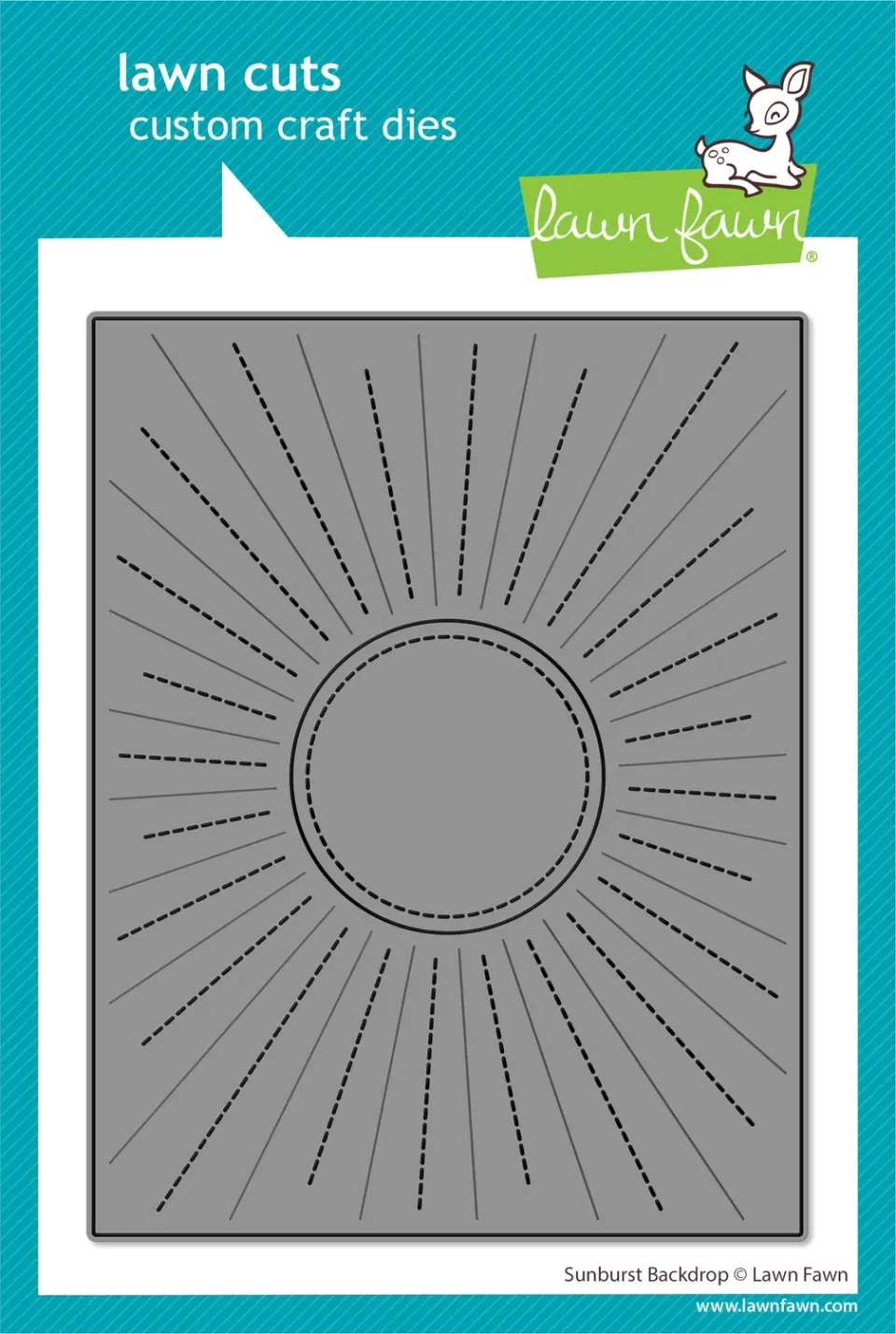 Lawn Fawn Sunburst Backdrop Stanzschablonen Sonne