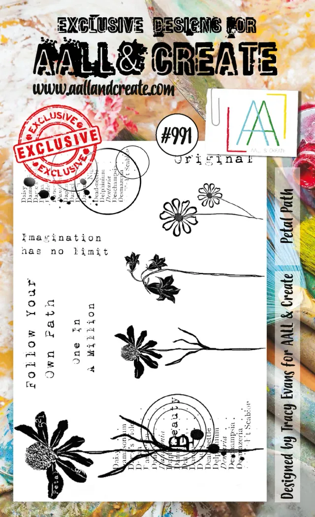 AALL and Create #991 Petal Path Stempelset A6 9-teilig