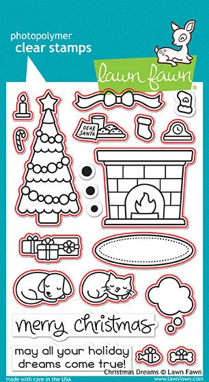Lawn Fawn Lawn Cuts Christmas Dreams Stanzen 15-teilig