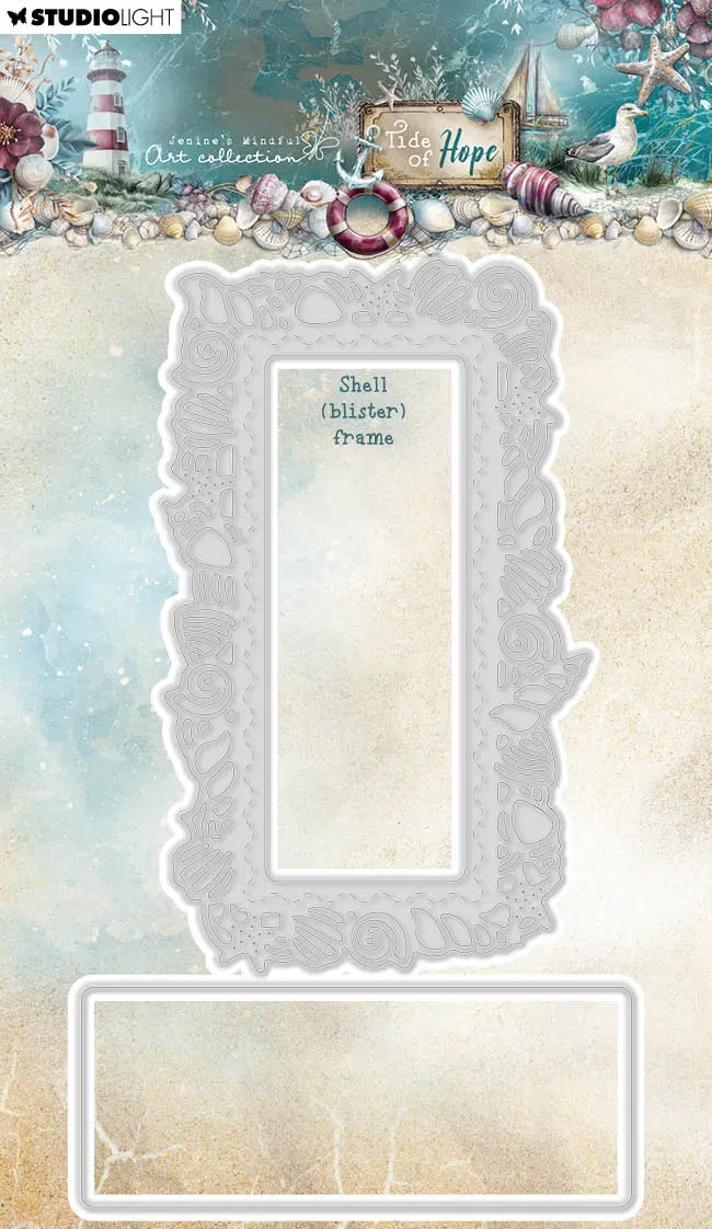 Jenine's Mindful Art Tide of Hope Stanzschablone Shell