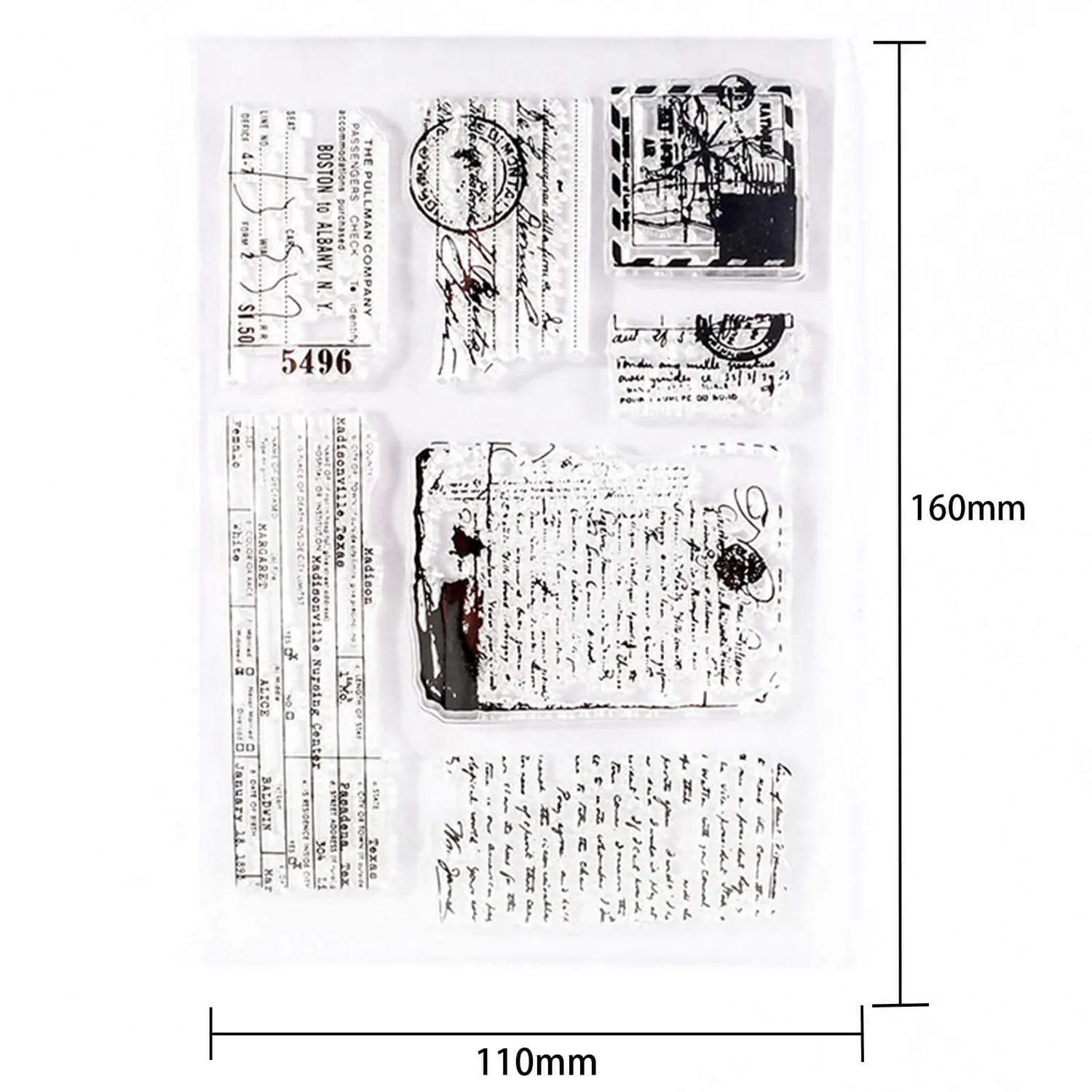 Ieebee A Handwritten Letter Silikonstempel Brief