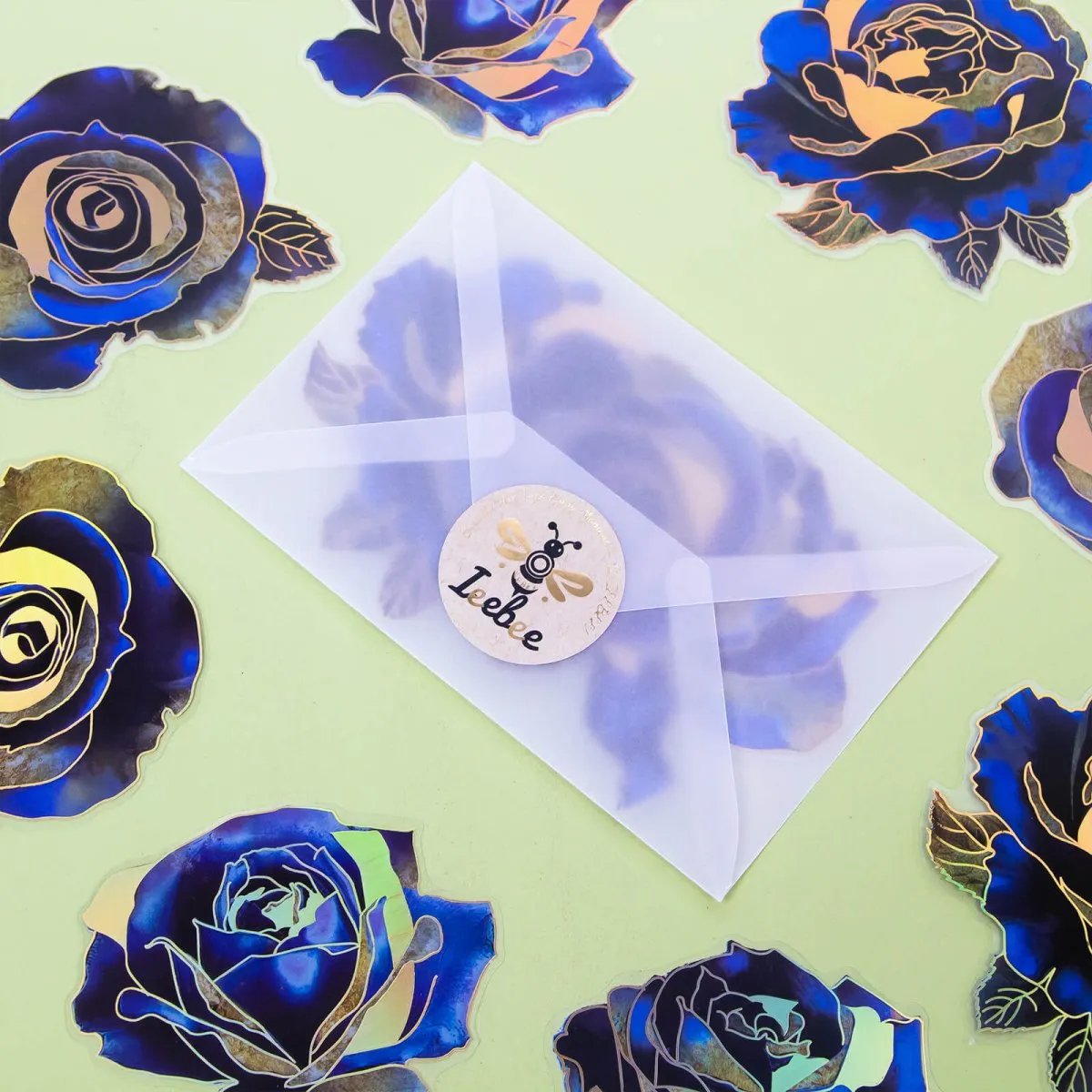 Ieebee Gothic Rose PET Sticker 10 Stück Twilight City