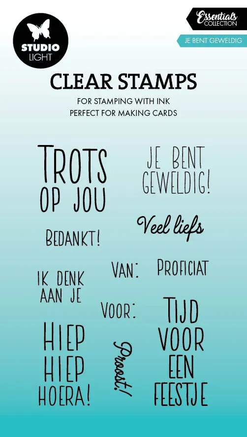 StudioLight Essentials Klarsichtstempel Je bent geweldig