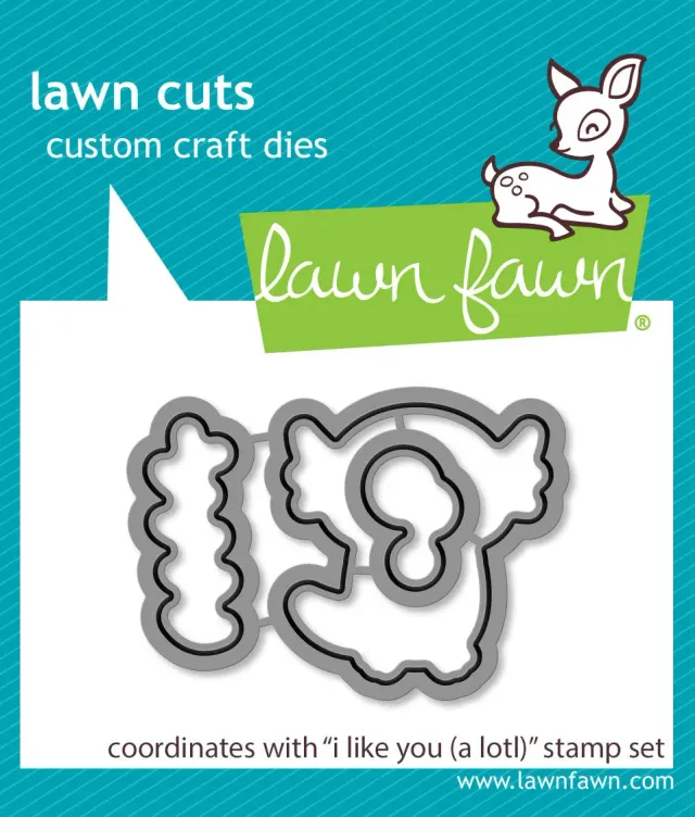 Lawn Fawn I Like You A Lotl Lawn Cuts Stanzschablonen Axolotl