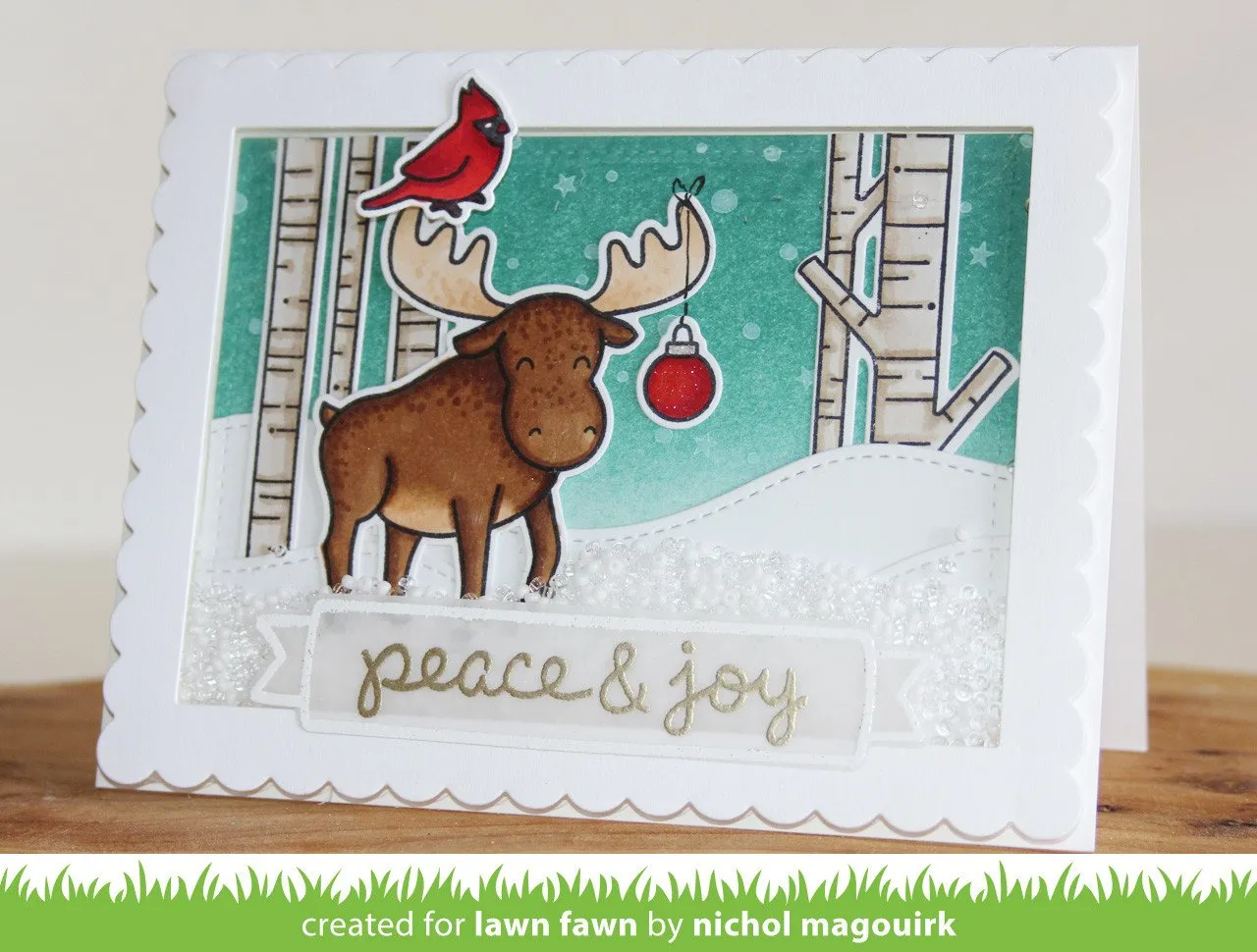 Lawn Fawn Snowy Backdrops LF980 Clear Stempel Winter