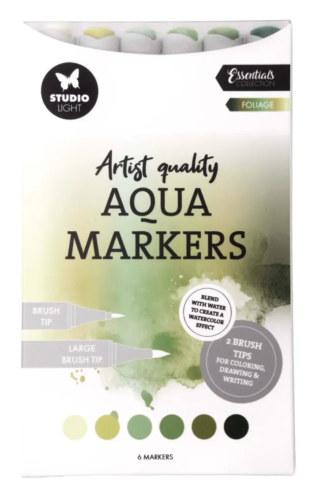 StudioLight Essentials Aqua Markers Foliage 6 Stück grün