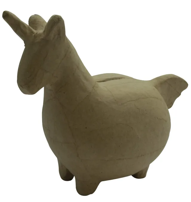 Décopatch AC840C Einhorn Spardose Pappmaché 19,5 cm