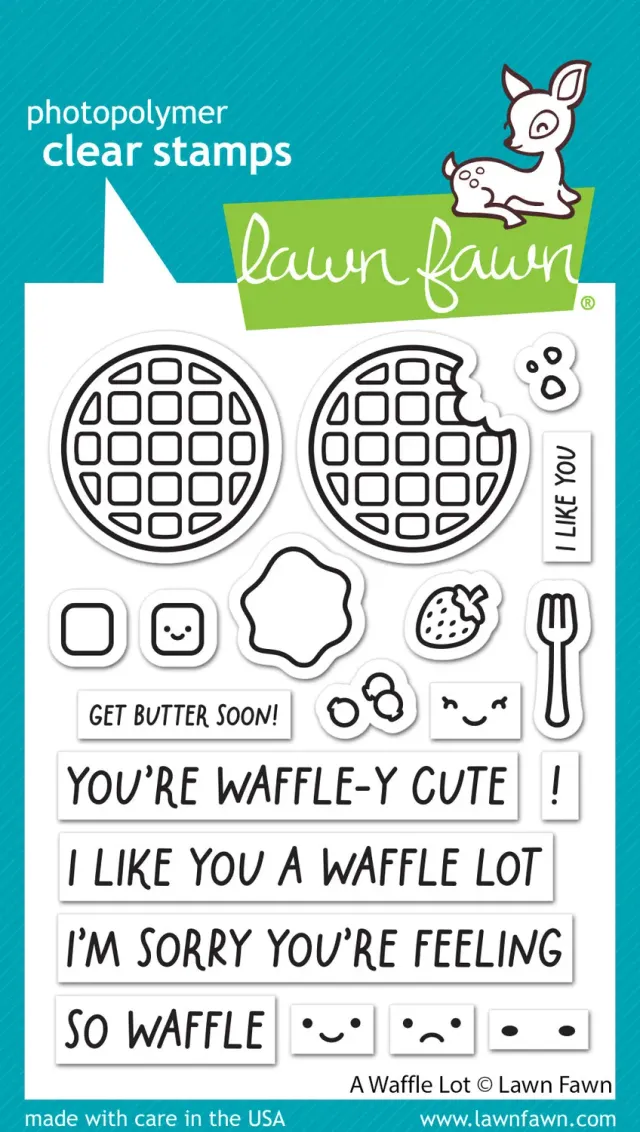 Lawn Fawn A Waffle Lot Stempelset Waffel