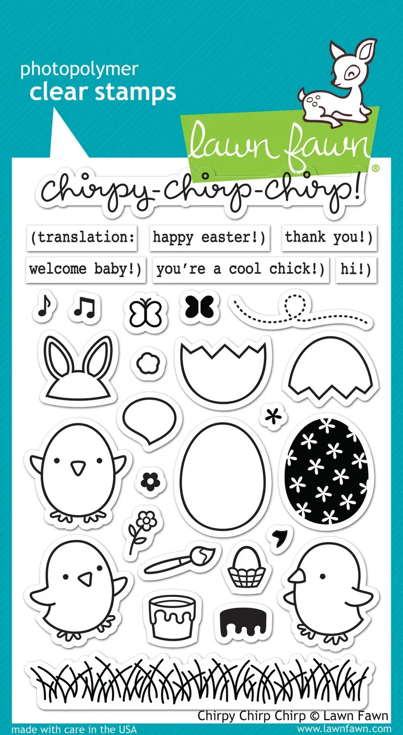 Lawn Fawn Chirpy Chirp Chirp Clear Stamps Ostern 31-teilig