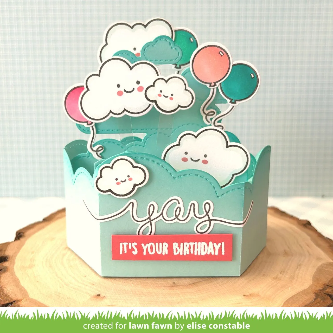 Lawn Fawn Platform Pop-Up Cloud LF3092 Stanzschablonen Wolken