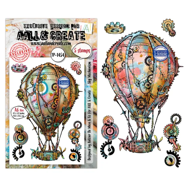 AALL and Create TP-1454 Sky Mechanism Stempelset A6