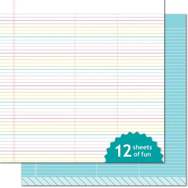 Lawn Fawn True Blue LF1651 Designpapier 12 Bogen